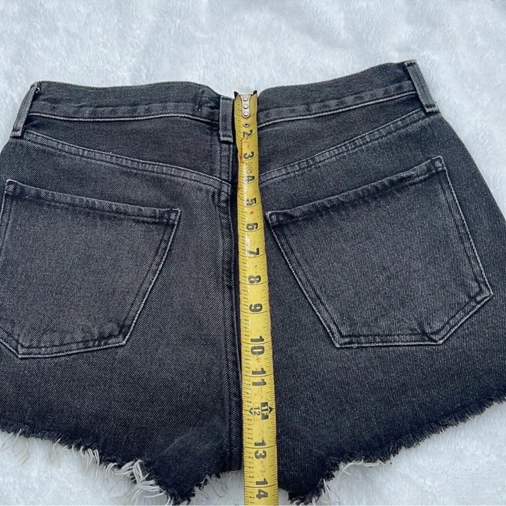 AGOLDE Women's Black Denim Shorts - Picture 8 of 10